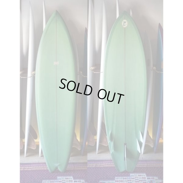 画像1: 【RICH PAVEL SURFBOARD/リッチパベル】5fin Bonzer swallow 6'6"