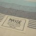 画像2: 【MAYDE】JERVIS TOWEL(80×170)/WHITE-NAVY (2)