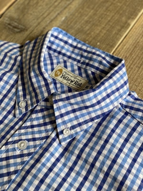 画像3: 【Yellow Rat】Pull-over BD Shirt/Royal x Light Blue/M
