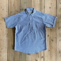 【Yellow Rat】Pull-over BD Shirt/Royal x Light Blue/M