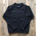 画像1: 【MAGIC NUMBER/マジックナンバー】SHAGGY YARN CABLE CREW KNIT/NAVY (1)