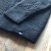 画像2: 【MAGIC NUMBER/マジックナンバー】SHAGGY YARN CABLE CREW KNIT/NAVY (2)