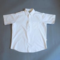 【Yellow Rat】Pull Over Button-down Shirt II (White)