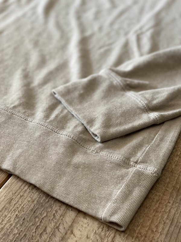 画像3: 【YOINT】Hemp/Organic Cotton Light Weight Sweat Shirt Sand White