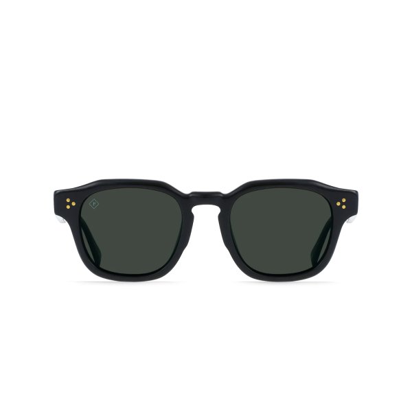 画像1: 【RAEN/レイン】Rune/CRYSTAL BLACK/GREEN POLARIZED