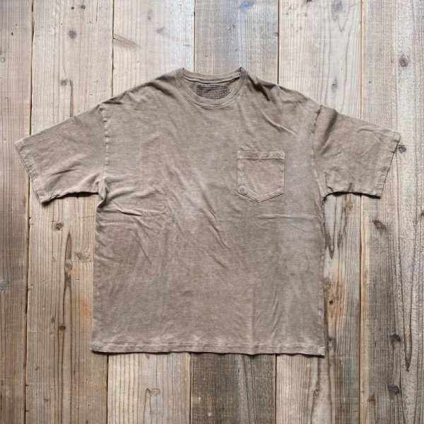 画像1: 【S&Y WORKSHOP】ベンガラ泥染Organic Cotton100% T-Shirt "FAT Pocket"