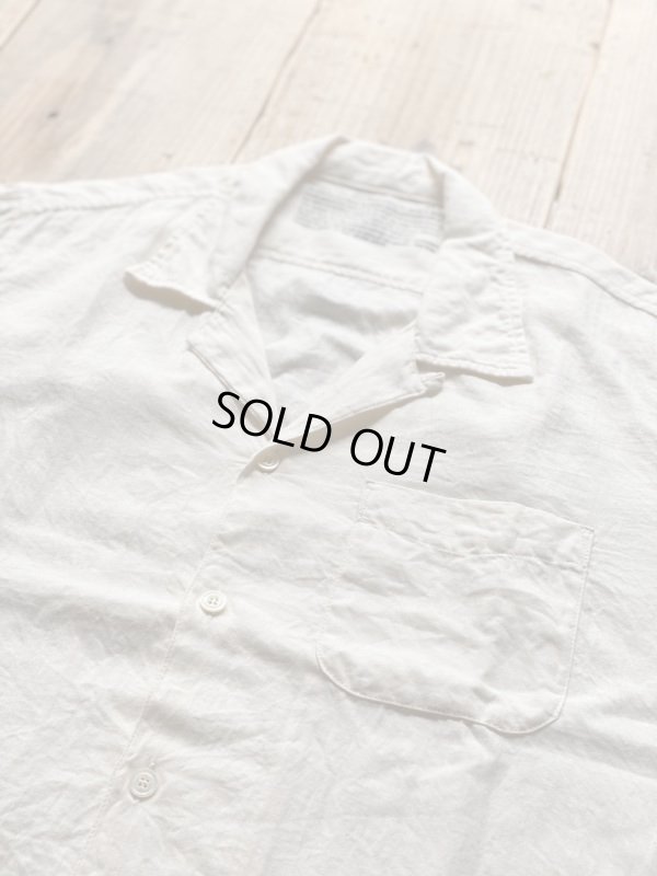 画像2: 【S&Y WORKSHOP】Organic Cotton100% open collar S/S Shirt