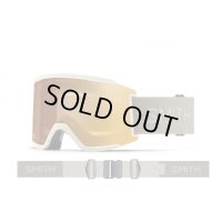 24-25モデル【SMITH/スミス】Squad XL Chalk(Lens:Pro Photochromic Gold Mirror)