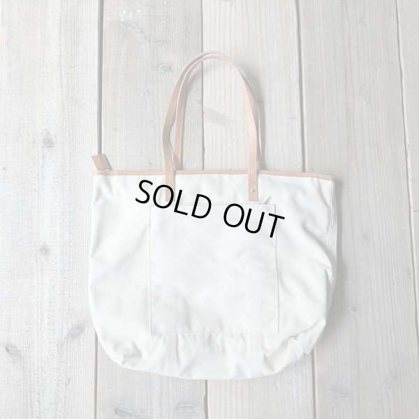 画像2: Wasabi / Leather shoulder tote/cream/20L