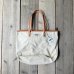 画像1: Wasabi / Leather shoulder tote/cream/20L (1)