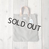 Wasabi / Leather handle tote/olive green/17L