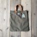 画像1: Wasabi / Leather handle tote/olive green/17L (1)