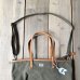 画像6: Wasabi / Leather shoulder tote/olive green/20L