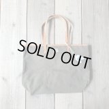 Wasabi / Leather shoulder tote/olive green/20L