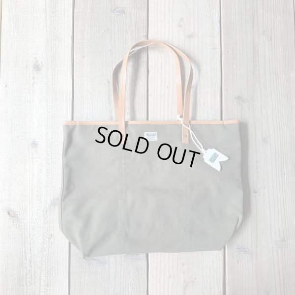 画像1: Wasabi / Leather shoulder tote/olive green/20L