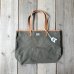 画像1: Wasabi / Leather shoulder tote/olive green/20L (1)