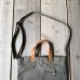 画像3: Wasabi / Leather handle tote/olive green/17L