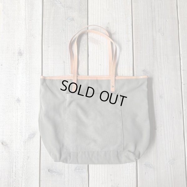 画像2: Wasabi / Leather shoulder tote/olive green/20L