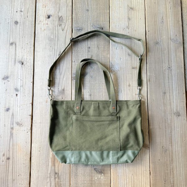 画像1: Wasabi / Canvas tent tote