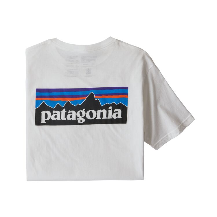 Patagonia パタゴニア メンズ P 6ロゴ オーガニック Tシャツ White Whi Ride Surf Sport