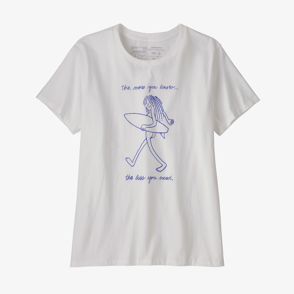 Patagonia パタゴニア ウィメンズ スキニー ディップ トリップ オーガニック クルー Tシャツ White Ride Surf Sport Patagonia パタゴニア ウィメンズ スキニー ディップ トリップ オーガニック クルー Tシャツ White Ride Surf Sport