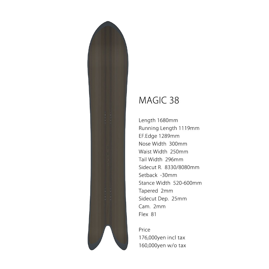 ◇ご予約受付中◇22-23モデル【GENTEMSTICK】MAGIC38 - RIDE SURF+SPORT