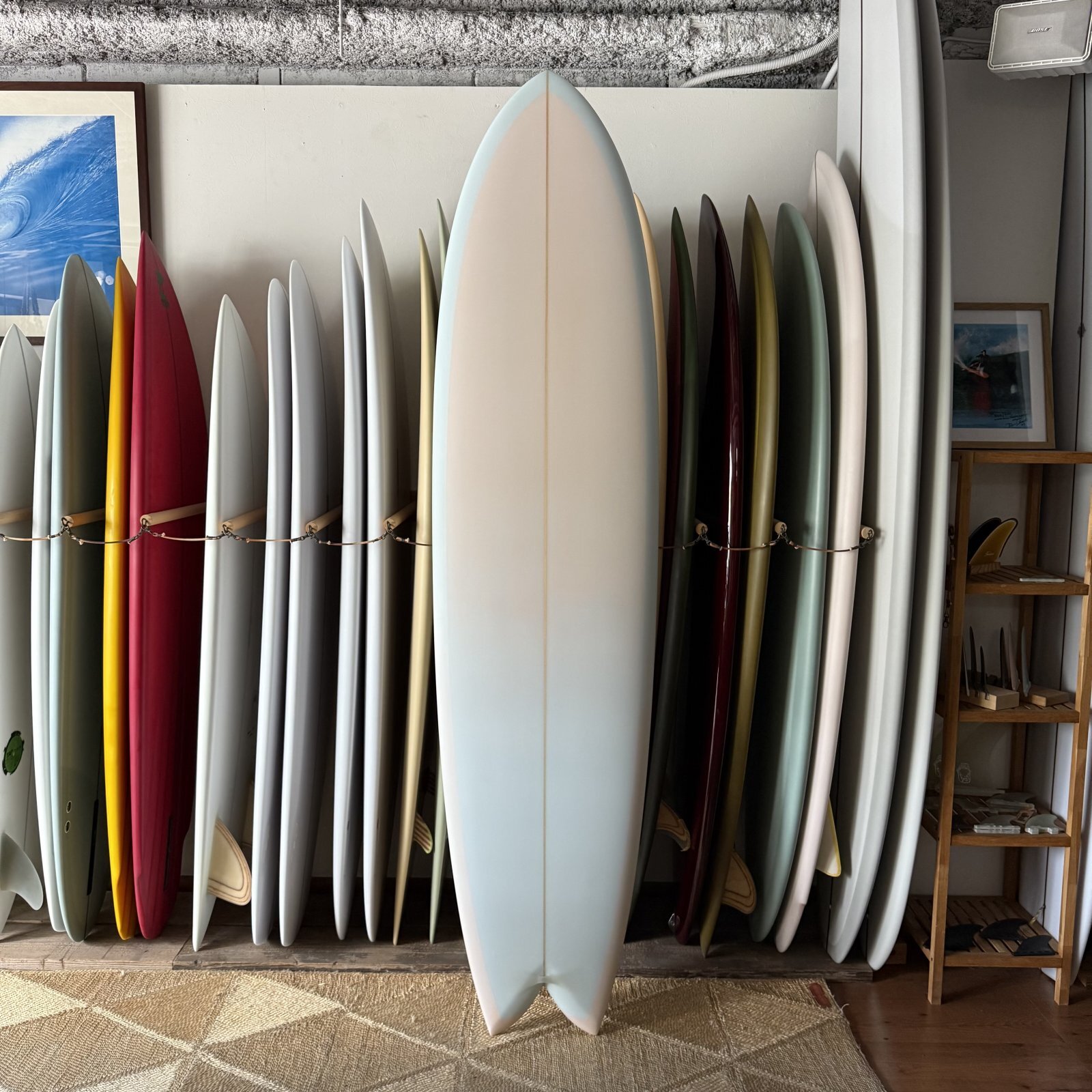 【Todd Pinder】Fish Simmons 7’7” Angelo resin Artwork