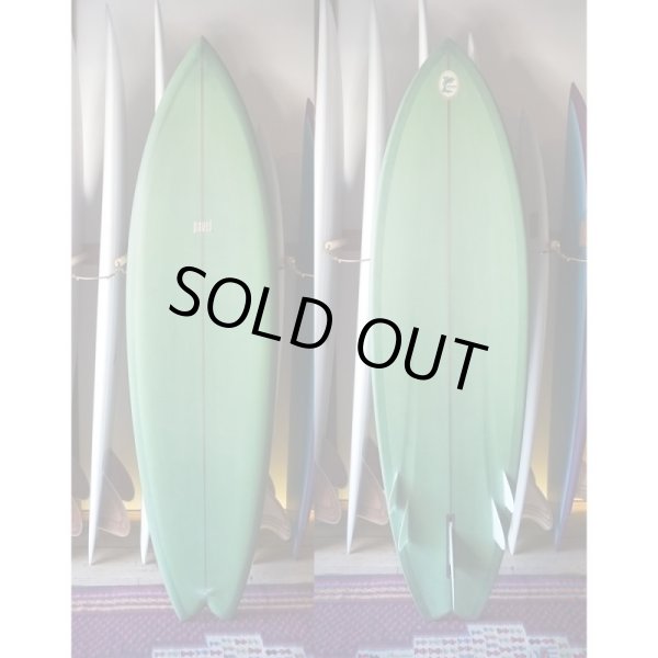 画像1: 【RICH PAVEL SURFBOARD/リッチパベル】5fin Bonzer swallow 6'6"