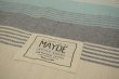 画像2: 【MAYDE】JERVIS TOWEL(80×170)/WHITE-NAVY