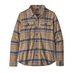 画像: 【PATAGONIA/パタゴニア】ウィメンズ・ロングスリーブ・フィヨルド・フランネル・シャツ/Cabin Time: Bearfoot Tan (CTBT)//XS