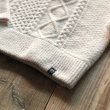 画像3: 【MAGIC NUMBER/マジックナンバー】SHAGGY YARN CABLE CREW KNIT/OFF WHITE