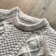 画像2: 【MAGIC NUMBER/マジックナンバー】SHAGGY YARN CABLE CREW KNIT/OFF WHITE