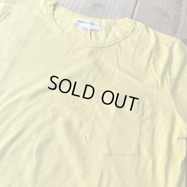 画像2: 【WASABI】POCKET TEE/YELLOW