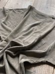 画像2: 【S&Y WORKSHOP】ベンガラ泥染Organic Cotton100% T-Shirt "FAT Pocket"