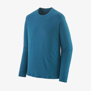 画像: 【PATAGONIA/パタゴニア】メンズ・ロングスリーブ・キャプリーン・クール・メリノ・シャツ/Wavy Blue