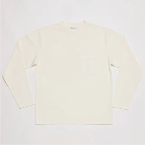 画像: 【Yellow Rat】Mock Neck Long Sleeve Tee (White)