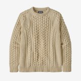 画像: 【PATAGONIA/パタゴニア】リサイクル・ウール・ブレンドケーブルニット・クルーネック・セーター/Natural(NAT)