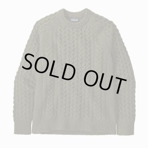 画像: 【PATAGONIA/パタゴニア】リサイクル・ウール・ブレンドケーブルニット・クルーネック・セーター/Basin Green(BSNG)