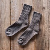 画像: 【S&Y WORKSHOP】ベンガラ泥染め ヘンプ靴下 1