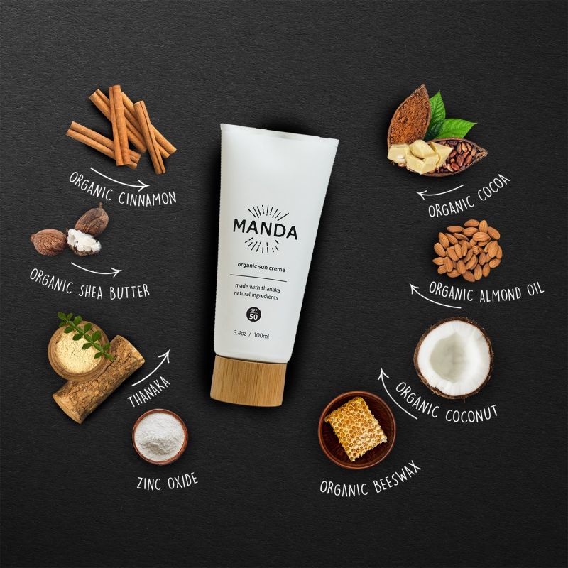 画像3: 【MANDA】organic sun creme 日焼け止め 